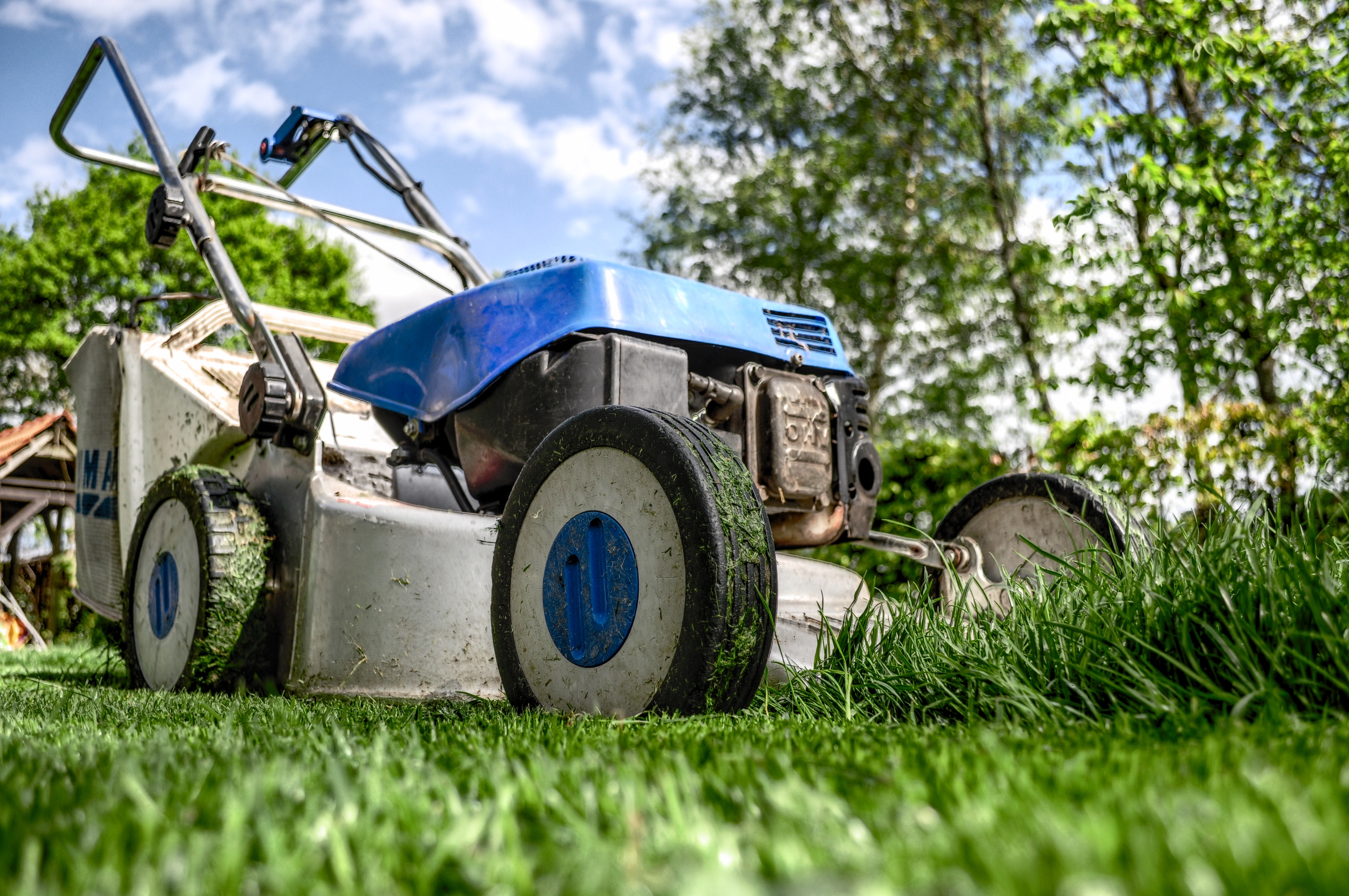 A picture of a garden lawn mower.
